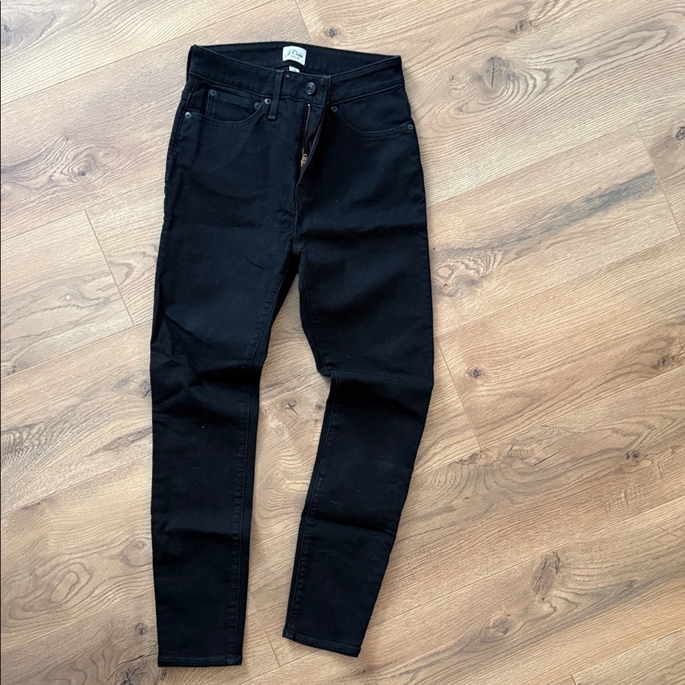 J.Crew Black High-Waist Skinny Jeans